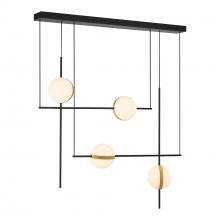 ALORA  LP302004MBBG-UNV - Tagliato 40-in Matte Black/Brushed Gold LED Linear Pendant