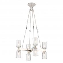 ALORA  CH338822PNCC - Lucian 22-in Clear Crystal/Polished Nickel 8 Lights Chandeliers