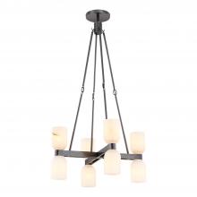 ALORA  CH338822UBAR - Lucian 22-in Urban Bronze/Alabaster 8 Lights Chandeliers