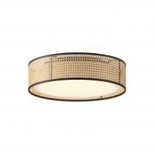 ALORA  FM479016RB-5CCT - Lyla 16-in Rattan LED Flush Mount