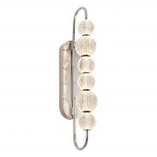 ALORA  WV321628PN - Marni 28-in Polished Nickel LED Wall/Vanity