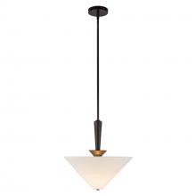 ALORA  PD497016MBWL - Bridgette 16-in Matte Black/White Linen Socket Pendant
