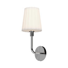 ALORA  WV628107CHOP - Plisse 7-in Chrome/Opal Matte Glass 1 Light Wall/Vanity