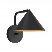 ALORA  WV485007MB - Remy 7-in Matte Black 1 Light Wall/Vanity