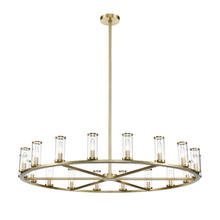 ALORA  CH309018NBCG - Revolve Clear Glass/Natural Brass 18 Lights Chandeliers