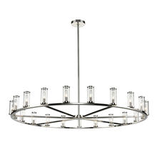 ALORA  CH309021PNCG - Revolve Clear Glass/Polished Nickel 21 Light Chandeliers