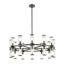 ALORA  CH309024UBCG - Revolve Clear Glass/Urban Bronze 24 Lights Chandeliers