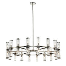 ALORA  CH309036PNCG - Revolve Clear Glass/Polished Nickel 36 Lights Chandeliers