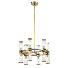 ALORA  CH309066NBCG - Revolve Clear Glass/Natural Brass 12 Lights Chandeliers