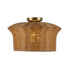 ALORA  SF641016BG - Kai 16-in Brushed Gold Socket Semi-Flush Mount