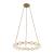 Marni 32-in Natural Brass LED Chandelier