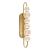 Marni 28-in Natural Brass LED Wall/Vanity