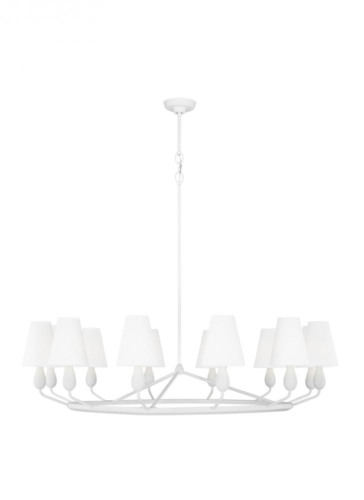 Ziba Transitional 12-Light Indoor Dimmable Extra Large Chandelier