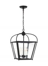 Visual Comfort & Co. Studio Collection 5191004EN-112 - Charleston transitional 4-light LED indoor dimmable small ceiling pendant hanging chandelier light i