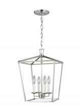 Visual Comfort & Co. Studio Collection 5292604-962 - Dianna transitional 4-light indoor dimmable small ceiling pendant hanging chandelier light in brushe