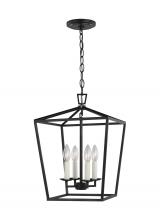Visual Comfort & Co. Studio Collection 5292604EN-112 - Dianna transitional 4-light LED indoor dimmable small ceiling pendant hanging chandelier light in mi