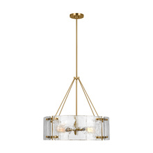 Visual Comfort & Co. Studio Collection AP1234BBS - Calvert transitional 4-light indoor dimmable medium ceiling chandelier in burnished brass gold finis