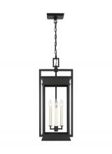 Visual Comfort & Co. Studio Collection CO1534TXB - Cupertino Transitional 4-Light Outdoor Large Pendant Ceiling Hanging Lantern Light