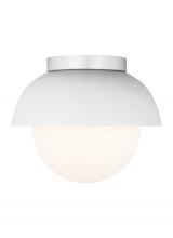Visual Comfort & Co. Studio Collection DJF1011MWT - Hyde Modern 1-Light Indoor Dimmable Medium Flush Mount Ceiling Light