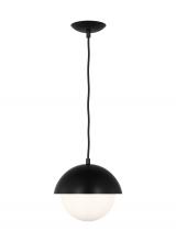 Visual Comfort & Co. Studio Collection DJP1021MBK - Hyde Modern 1-Light Indoor Dimmable Small Pendant Ceiling Hanging Chandelier Light