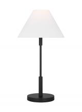 Visual Comfort & Co. Studio Collection DJT1011MBK1 - Porteau Transitional 1-Light Indoor Medium Table Lamp