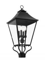 Visual Comfort & Co. Studio Collection OL14407TXB - Galena Traditional 4-Light Outdoor Exterior Large Post Lantern