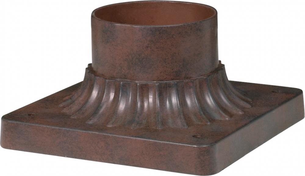 Pier Mount Base Square - Old Bronze