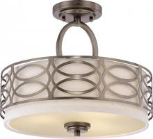 Nuvo 60/4729 - HARLOW 3 LIGHT SEMI-FLUSH