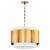 Belinder 4 Light Pendant, Lacquered Brass