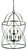 6-Light Mahogany Bronze Nantucket Chandelier
