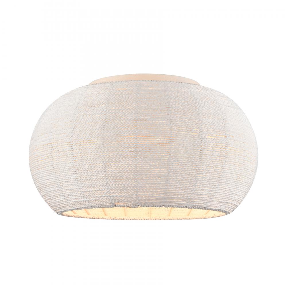 Sophie 16&#39;&#39; Wide 2-Light Flush Mount - White Coral