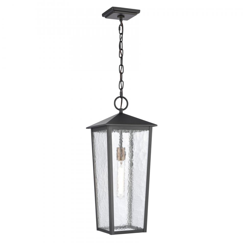 Marquis 22&#39;&#39; High 1-Light Outdoor Hanging Light - Matte Black