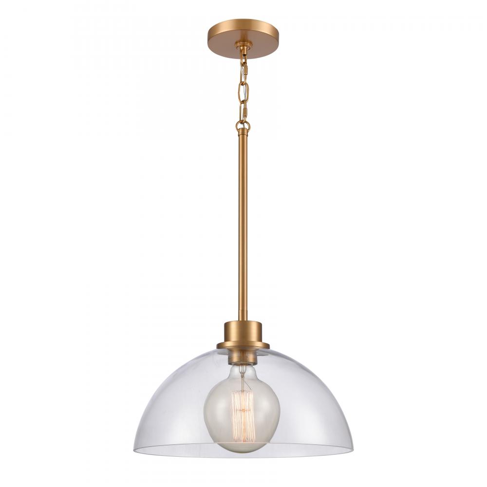 Julian 14&#39;&#39; Wide 1-Light Pendant - Brushed Gold