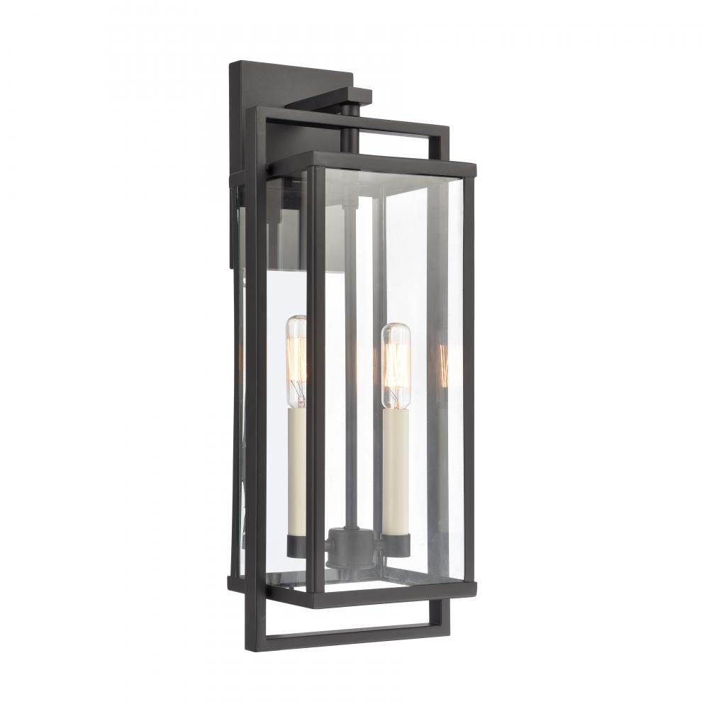 Gladwyn 19.25&#39;&#39; High 2-Light Outdoor Sconce - Matte Black