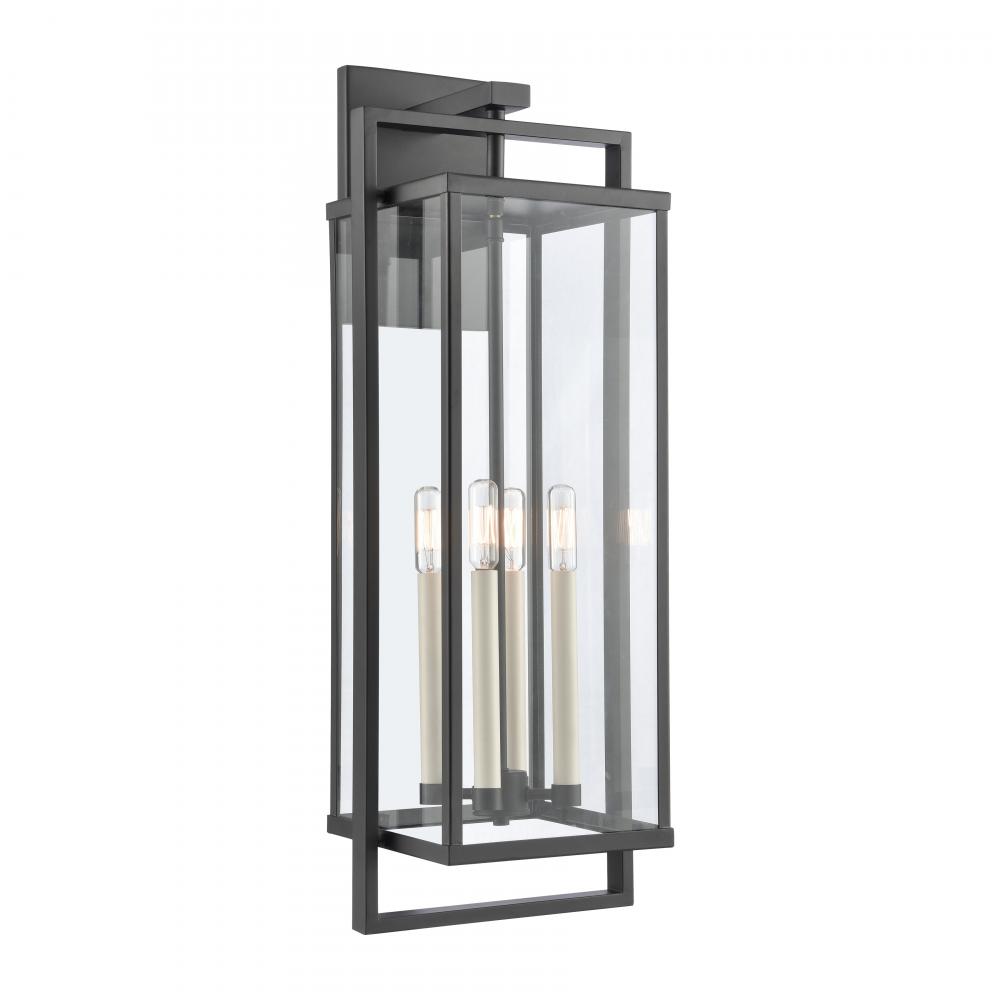 Gladwyn 30&#39;&#39; High 4-Light Outdoor Sconce - Matte Black