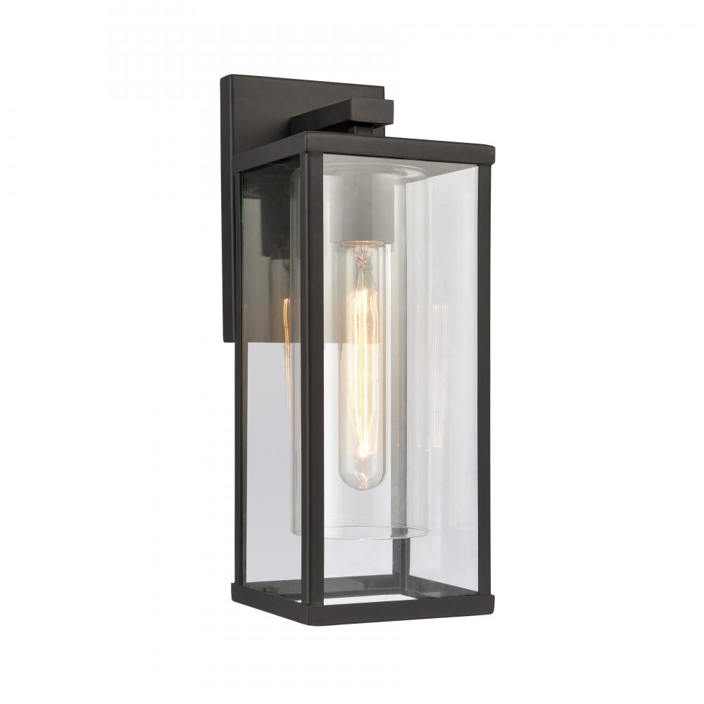 Augusta 13.75&#39;&#39; High 1-Light Outdoor Sconce - Matte Black