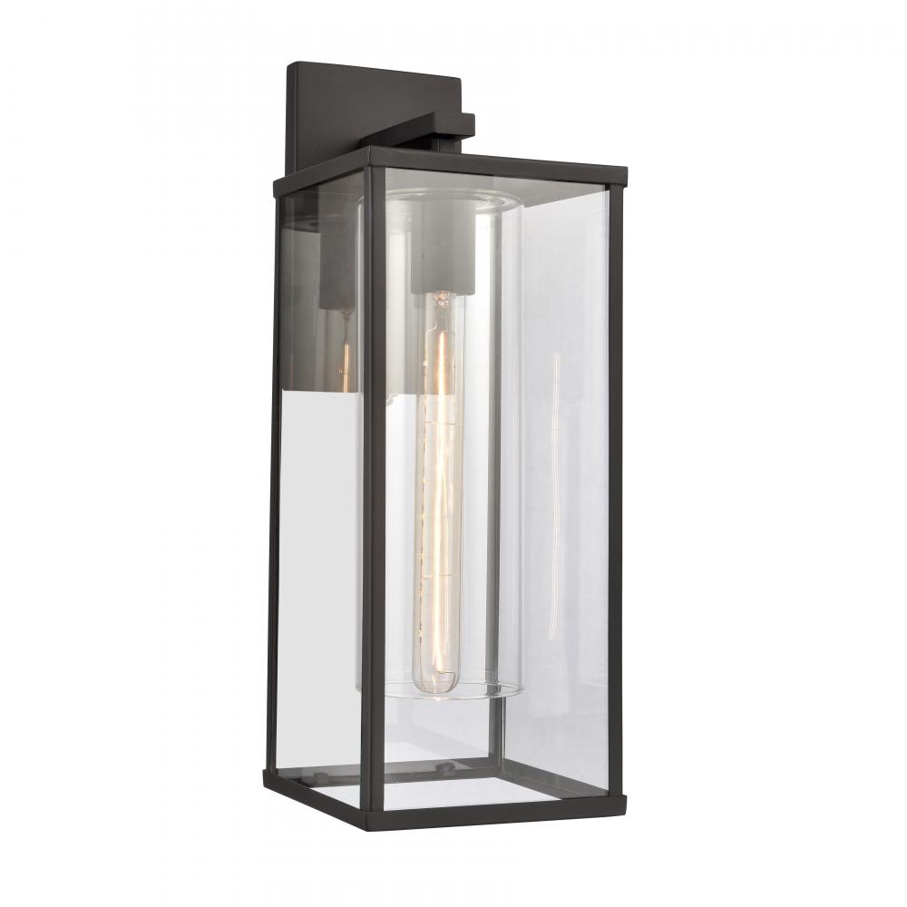 Augusta 19.5&#39;&#39; High 1-Light Outdoor Sconce - Matte Black