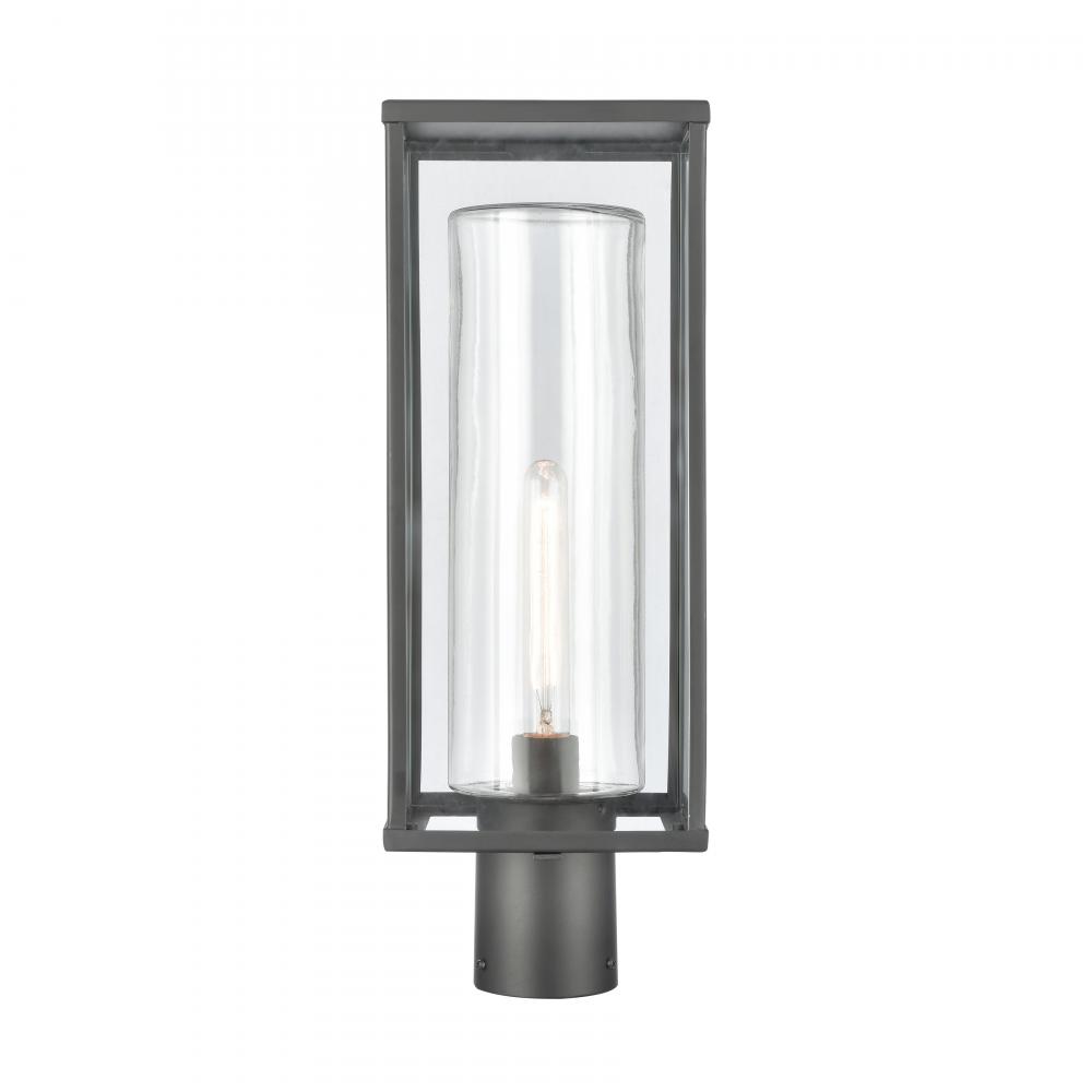 Augusta 19.75&#39;&#39; High 1-Light Outdoor Post Light - Matte Black