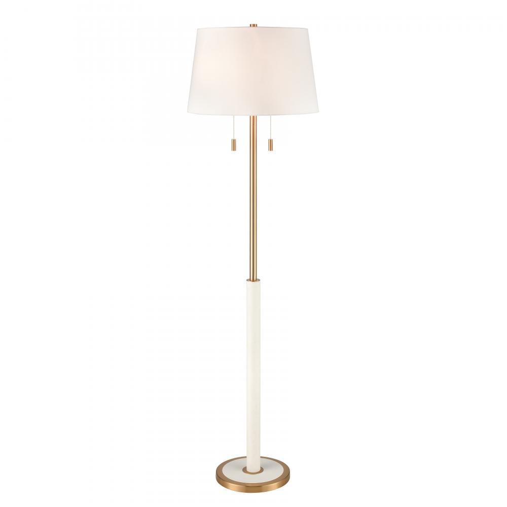 Crosspiece 66&#39;&#39; High 2-Light Floor Lamp