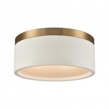 ELK Home 82323/2 - Engel 12'' Wide 2-Light Flush Mount - Satin Brass with White Birch