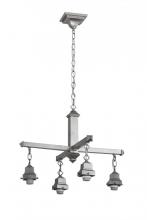 Meyda Tiffany 175988 - 24"W Nickel 4 LT Chandelier Hardware