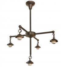Meyda Tiffany 51805 - 25" Wide Craftsman 5 Light Chandelier Hardware